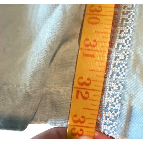 Faherty Queenie Embroidered Dress Chambray Blue XS Boho Cottage Core - Picture 4 of 9